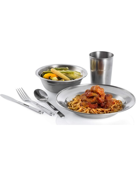 Juego de Utensilios de Acero Inoxidable Wealers para 4 Personas