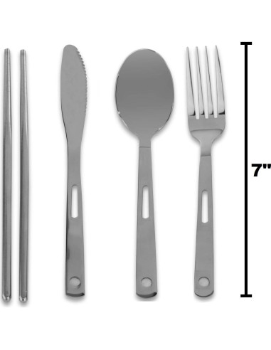 Juego de Utensilios de Acero Inoxidable Wealers para 4 Personas