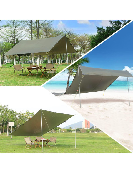 Toldo de Camping GOCAPTAIN 3.05x2.74m Impermeable UV 50+