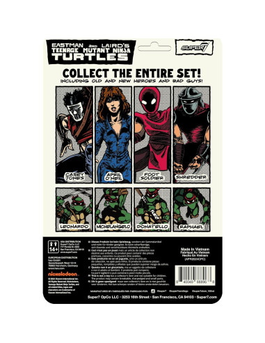 Figura de Acción Super7 TMNT Soldado Pie Color Cómic 3.75"