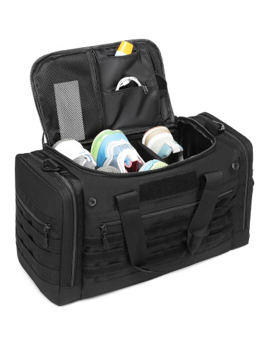 Bolsa de viaje táctica BISKLNDN 45L negra unisex