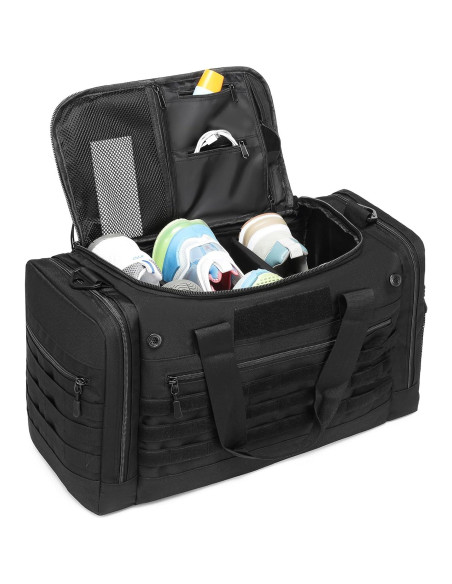 Bolsa de viaje táctica BISKLNDN 45L negra unisex