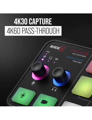 Interfaz de Audio y Captura de Video 4K RDE Streamer X