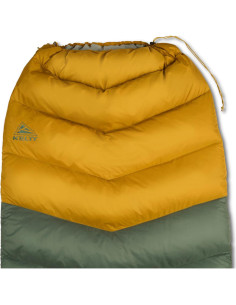 Saco de Dormir Kelty Galactic 30 Relleno Plumas Verde Pato 2