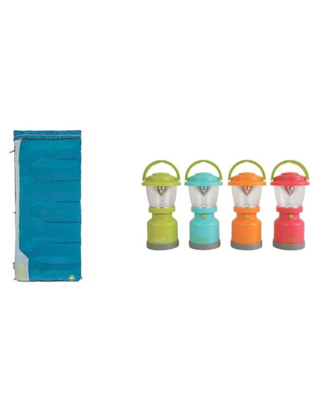 Saco de dormir Coleman para niños 10C, hasta 1.52m, verde