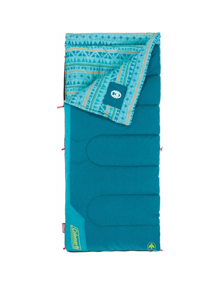 Saco de dormir Coleman para niños 10C, hasta 1.52m, verde