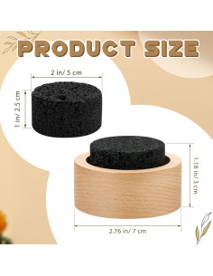 Difusor de Aceite Esencial Chunful 2 Pcs Roca Volcánica 2