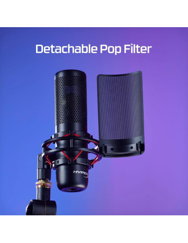 Micrófono HyperX ProCast - Condensador XLR Profesional
