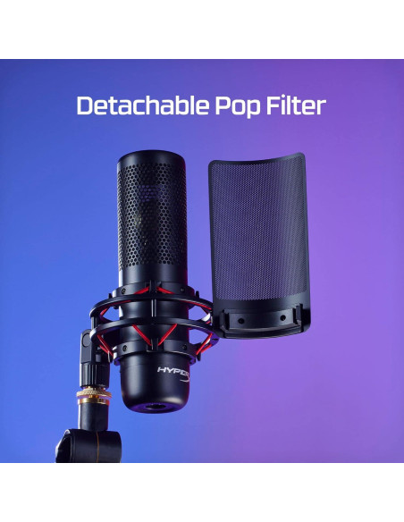 Micrófono HyperX ProCast - Condensador XLR Profesional