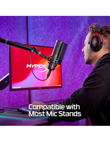 Micrófono HyperX ProCast - Condensador XLR Profesional