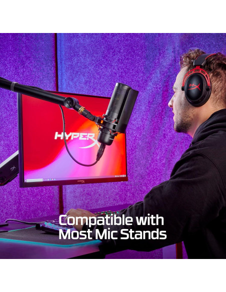 Micrófono HyperX ProCast - Condensador XLR Profesional