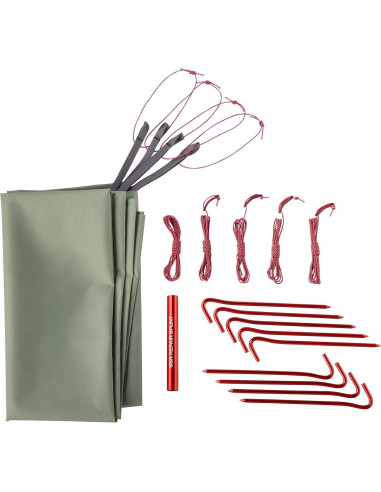 Tienda de Mochileo MSR Elixir 2 para 2 Personas Verde