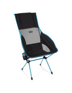 Silla de Camping Plegable Helinox Savanna Negra Respaldo Alto