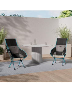 Silla de Camping Plegable Helinox Savanna Negra Respaldo Alto 2