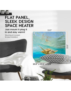 Calefactor de Pared EconoHome 400W - Termostato - 11.15 m 2