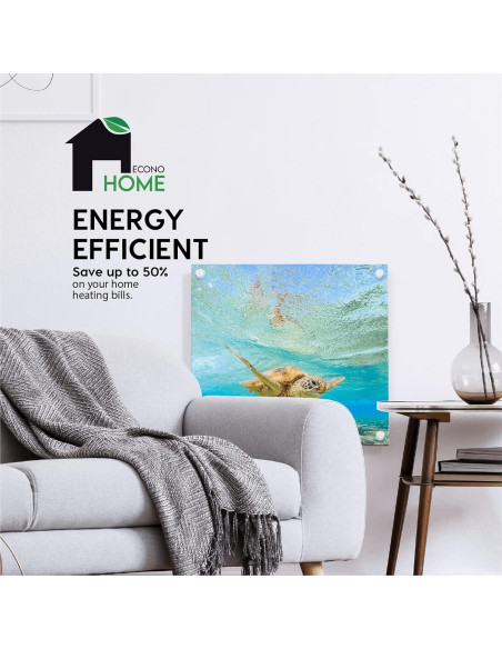 Calefactor de Pared EconoHome 400W - Termostato - 11.15 m