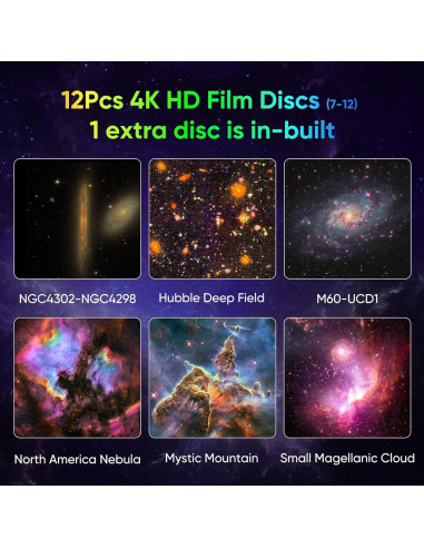 Proyector Galaxy FlyEagle HD para Dormitorio 13 Patrones