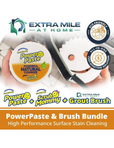 Limpiador Natural Power Paste Extra Mile 348g con Cepillo Flexible 2