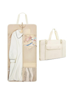 Bolsa de Ropa Plegable BAGSMART Beige Esponjoso 60x41cm