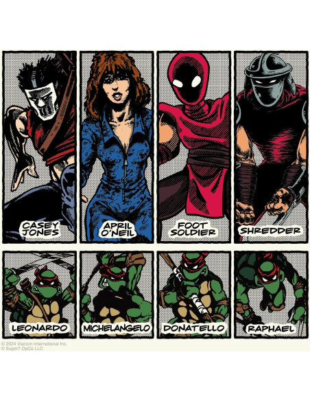 Figura de Acción Super7 TMNT Soldado Pie Color Cómic 3.75"