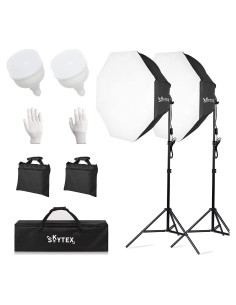Kit de Iluminación Softbox Skytex 2Pack 28in 135W 5500K