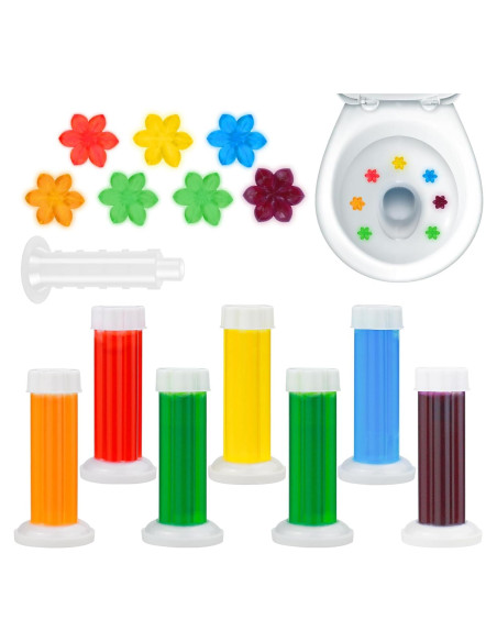 Gel de Inodoro 84 Flores | Limpiador y Ambientador 7 Fragancias