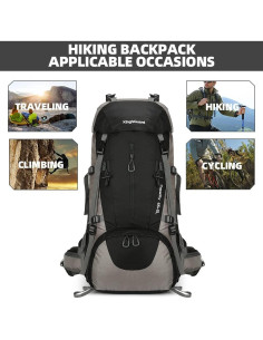Mochila de Camping 70L HongXingHai Impermeable para Senderismo 2