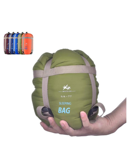 Saco de dormir WERTYCITY para clima cálido 1 persona 0.7 kg