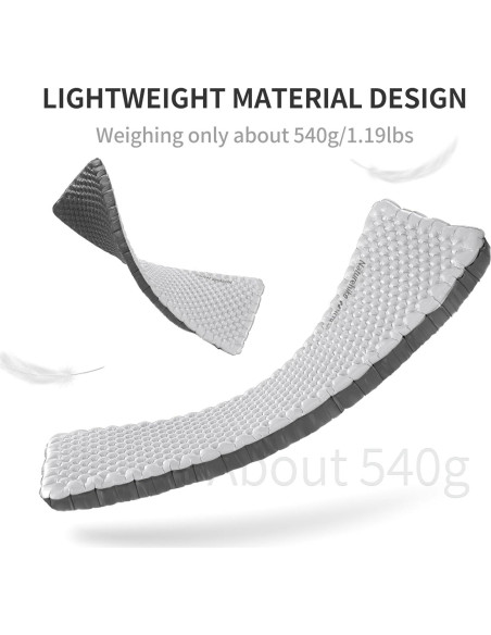 Colchón Inflable Ultraligero Naturehike 6.5R 196x64cm Plata