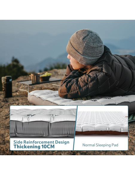 Colchón Inflable Ultraligero Naturehike 6.5R 196x64cm Plata