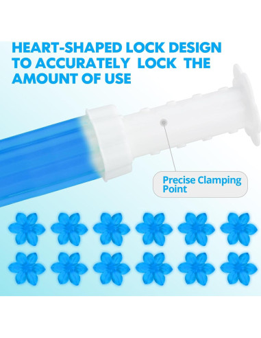 Gel de Inodoro 84 Flores | Limpiador y Ambientador 7 Fragancias