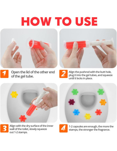 Gel de Inodoro 84 Flores | Limpiador y Ambientador 7 Fragancias