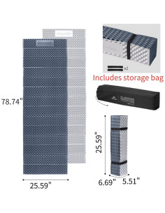 Almohadilla Plegable para Dormir Windhike 200x65 cm Impermeable 2