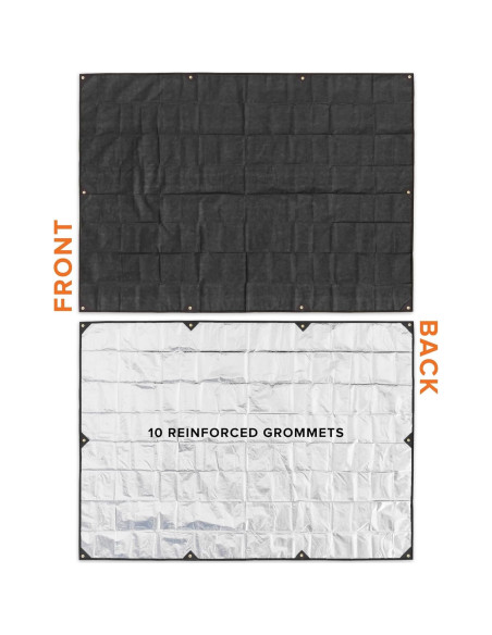 Tarp de Supervivencia Arcturus XL Negro 2.6m x 3.7m Impermeable