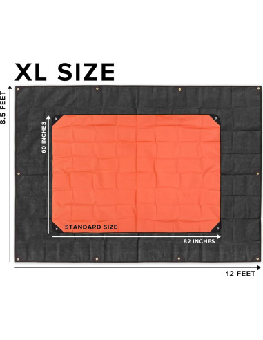 Tarp de Supervivencia Arcturus XL Negro 2.6m x 3.7m Impermeable