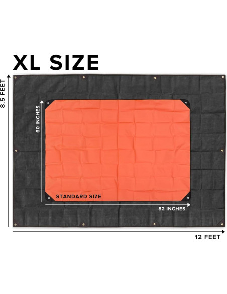 Tarp de Supervivencia Arcturus XL Negro 2.6m x 3.7m Impermeable