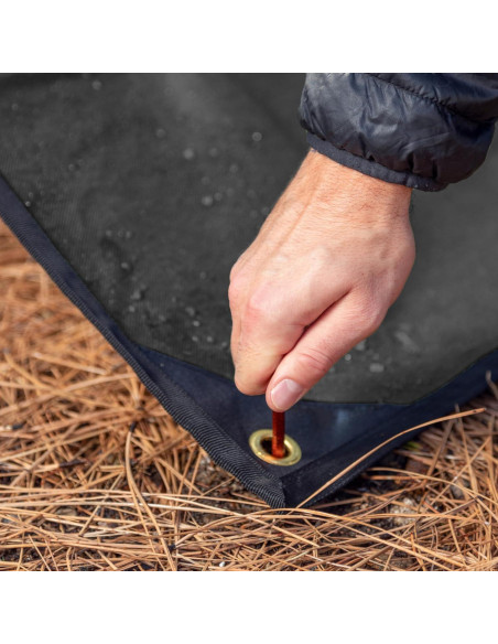 Tarp de Supervivencia Arcturus XL Negro 2.6m x 3.7m Impermeable