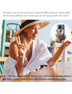 Espejo Convexo Magnético para Selfie QxbBox - Compatible iPhone 2