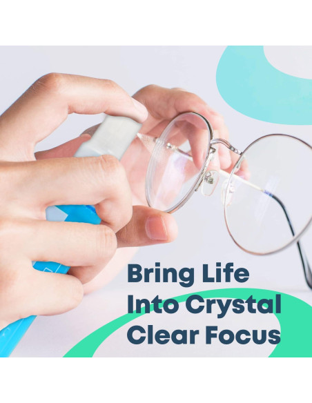 Kit de limpieza de gafas OPTIPAK - 2x2oz spray + 2 paños + destornillador