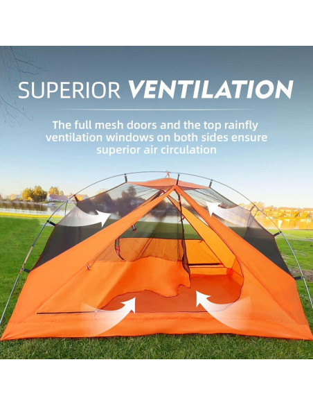 Tienda de Camping Clostnature Taurus 2 Personas Impermeable