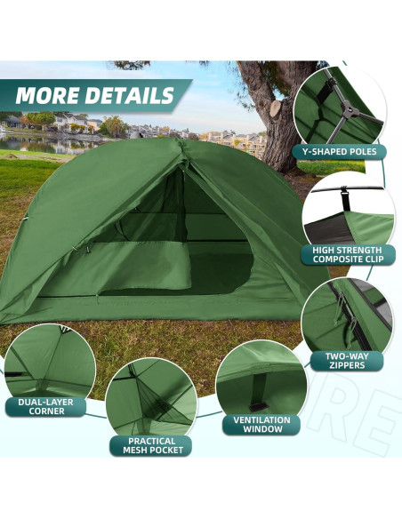 Tienda de Camping Clostnature Taurus 2 Personas Impermeable