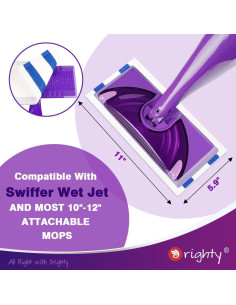 Recargas de almohadillas Orighty para trapeador Swiffer WetJet - 48 unidades 2