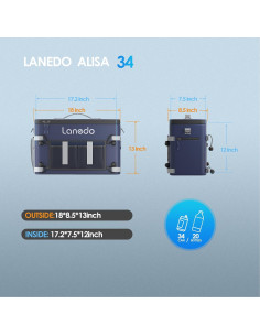 Nevera Aislada Plegable Lanedo Alice 34 Latas Impermeable 2
