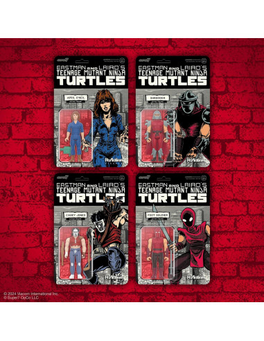 Figura de Acción Super7 TMNT Soldado Pie Color Cómic 3.75"