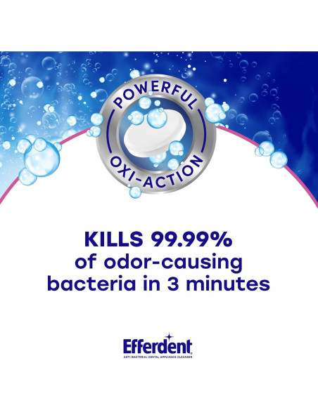 Tabletas Limpiadoras de Retenedores Efferdent - 4 Tabletas