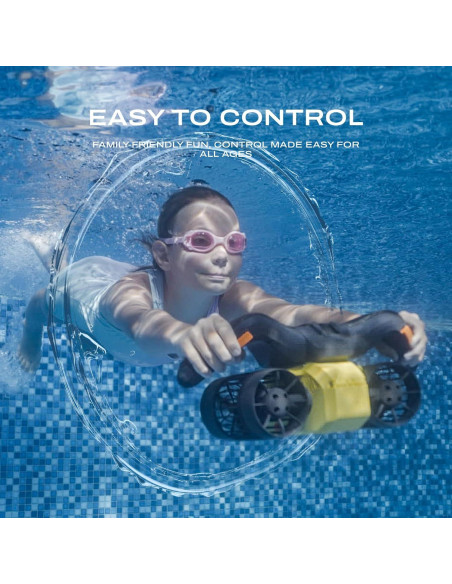 Scooter Acuático LEFEET C1 Amarillo IPX8 30m 60min Batería