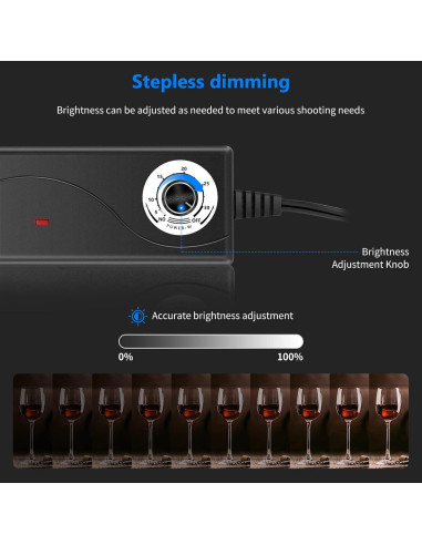 Caja de Luz LED NEEWER 40x40 cm con Brillo Ajustable y 4 Fondos