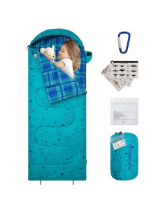Saco de Dormir KingCamp para Niños 7C Impermeable 170x70cm