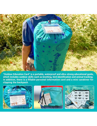 Saco de Dormir KingCamp para Niños 7C Impermeable 170x70cm