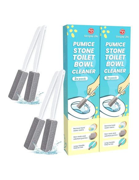 Limpiador de Inodoro de Piedra Pómez Simple Life - Paquete de 4